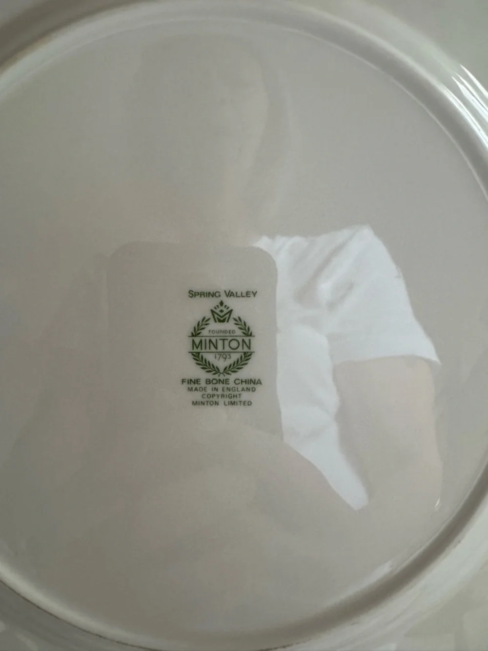 Vintage SPRING VALLEY by Minton Dinner Plates 10.75” Made in England Set of 2 - Picture 5 of 7